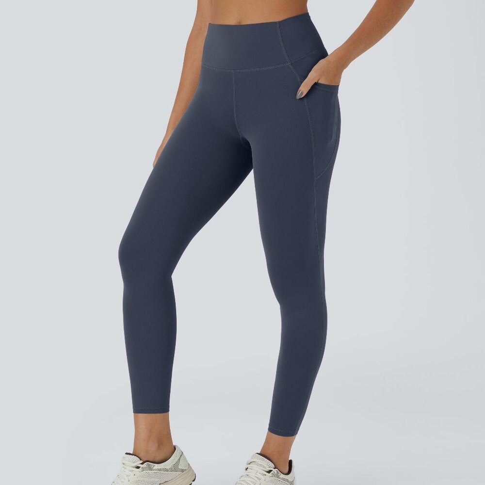 Halara NWT Dark Blue‎ Ultrasculpt High Rise Pocket Leggings